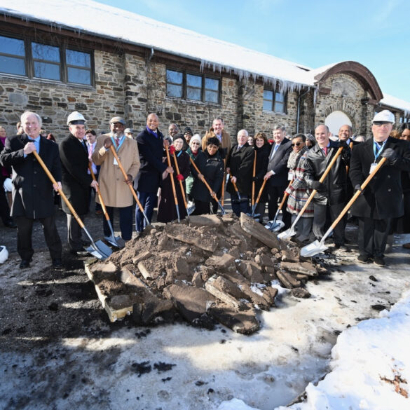Groundbreaking ceremony marks start of pikesville armory transformation in baltimore - photo licensed by shore news network.