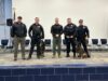 Monroe township police welcome new k-9 officers cairo and boa