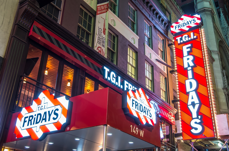 TGI Fridays to Shut Down Five Restaurants in New York