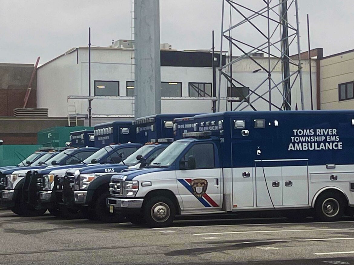 Toms River Police Department. EMS Ambulances to expand an additional crew 24/7 under new budget.