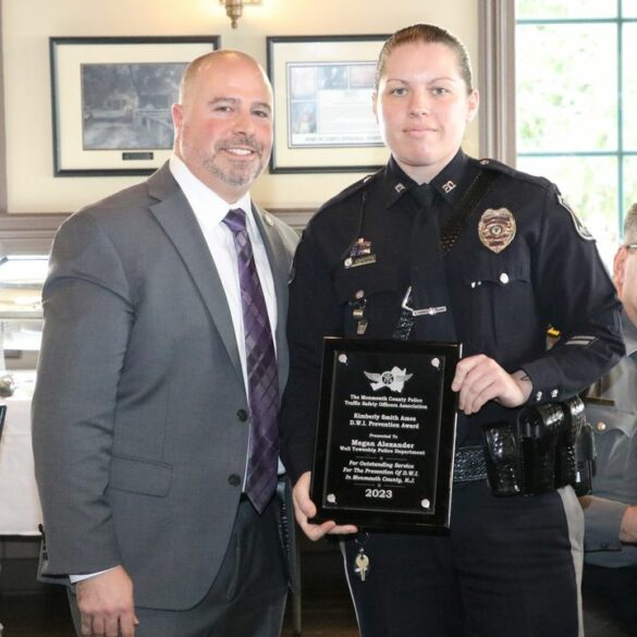 Wall township patrolman megan alexander honored with kimberly smith ames award - photo licensed by shore news network.