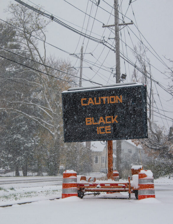 New Jersey State Police Warn of Black Ice, Urge Caution on Roads