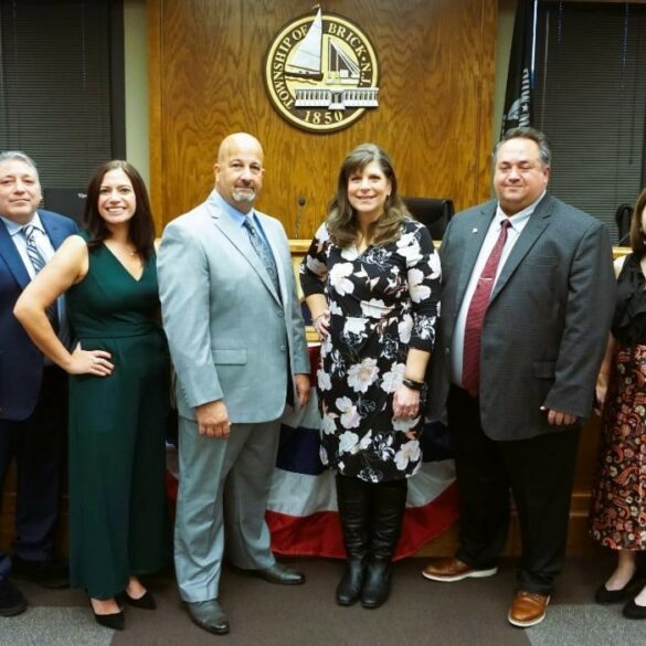 Historic moment as lisa crate sworn in as first female mayor of brick township - photo licensed by shore news network.