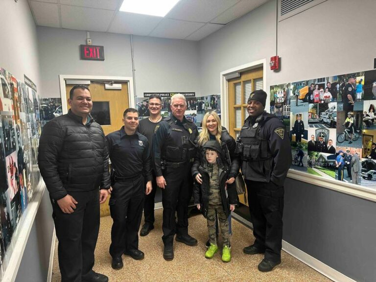 Cranford police department acknowledges community support - photo licensed by shore news network.