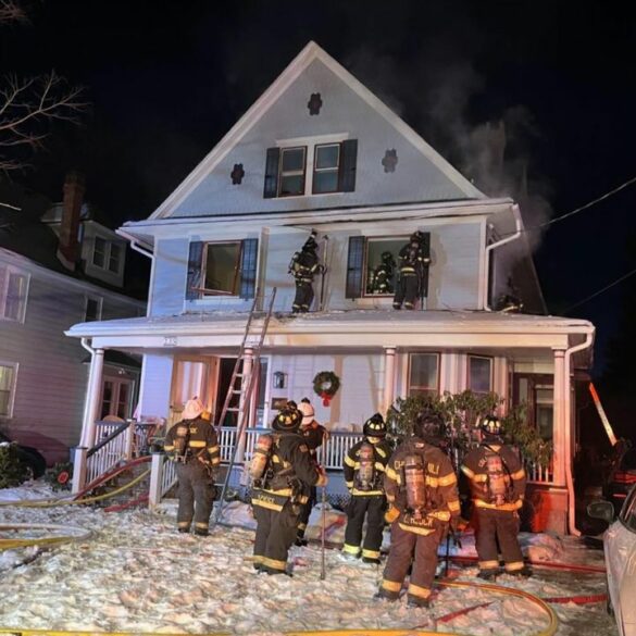 Cherry hill firefighters respond to 2-alarm fire in haddonfield - photo licensed by shore news network.