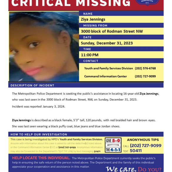 Urgent search for missing 16-year-old girl northwest d. C. - photo licensed by shore news network.