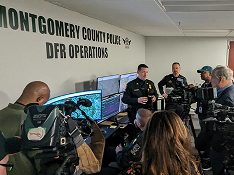 MCPD Drone Assists in Apprehending Theft Suspects in Silver Spring