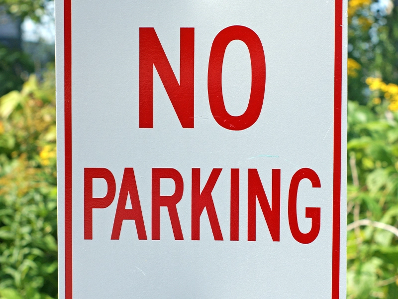 New No Parking Zone on Littleton Road in Parsippany