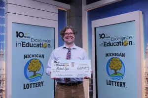 Oakland County Teacher Awarded for Excellence in Education by Michigan Lottery