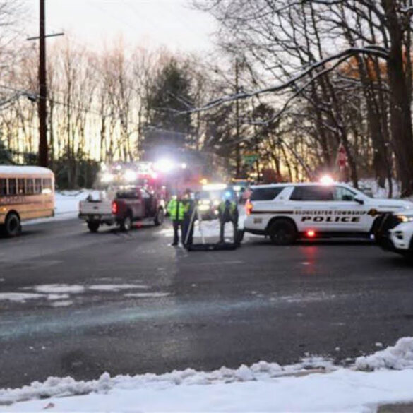 Camden county student hit by vehicle while boarding school bus - photo licensed by shore news network.
