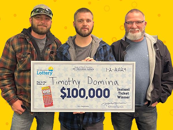Eden Man Wins $100,000 Lottery Prize, Plans Florida Family Vacation