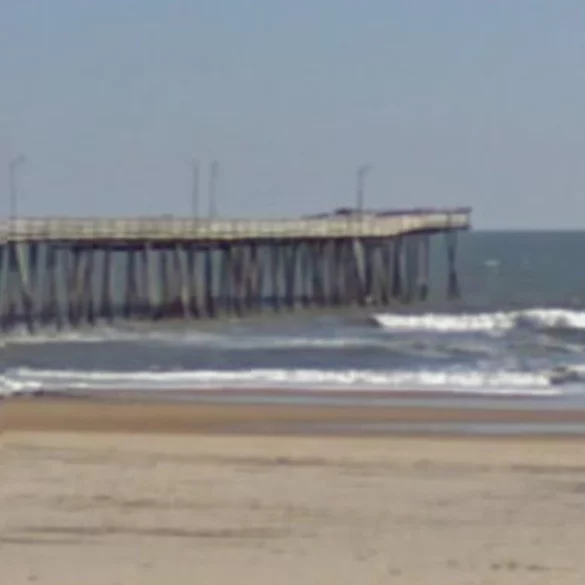 Caught on video: car drives off virginia beach pier - photo licensed by shore news network.