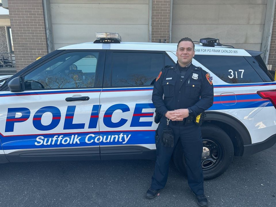 Suffolk County Police Officer Who Rescued Child from House Fire Recognized