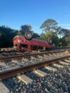 Train traffic disrupted in martin county after vehicle rollover on tracks