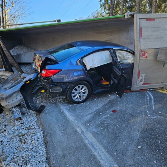Road closure alert: overturned dump truck incident at blooming grove and smoketown roads - photo licensed by shore news network.
