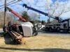 Boom truck overturns in gloucester township