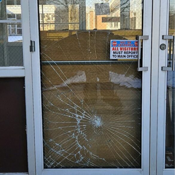 Howell school placed on lockdown after deer tries breaking through front door - photo licensed by shore news network.