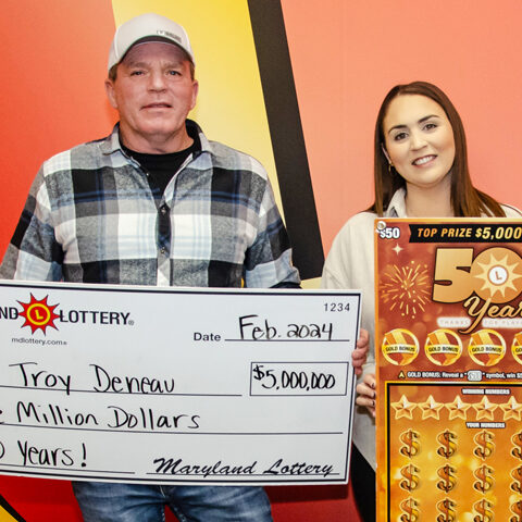 Dorchester county couple celebrates $5 million scratch-off win - photo licensed by shore news network.