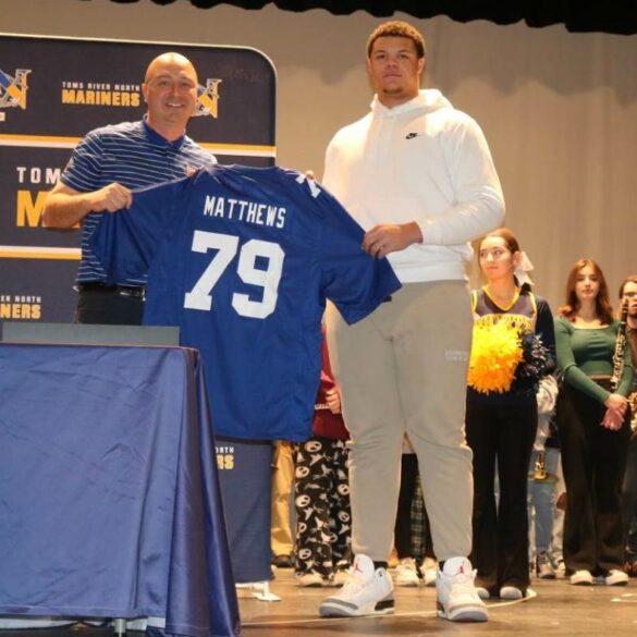 Toms river football phenom invited by new york giants to attend super bowl lviii - photo licensed by shore news network.