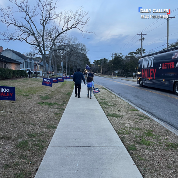 Trailing by double digits, nikki haley makes final plea for votes in her home state - photo licensed by shore news network.