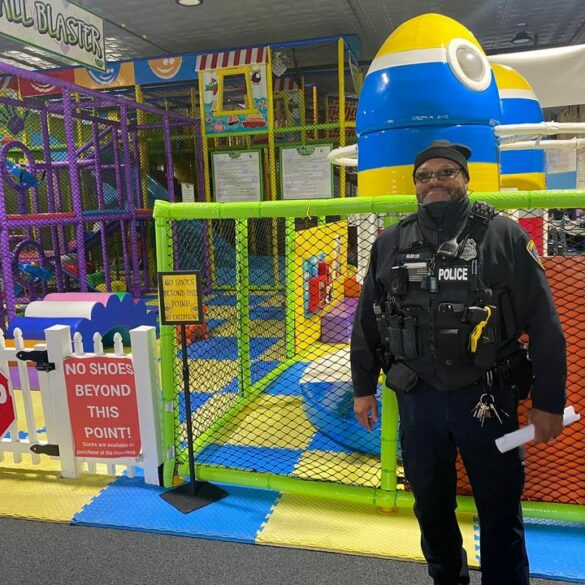 Cambridge police visit local businesses in community safety initiative - photo licensed by shore news network.