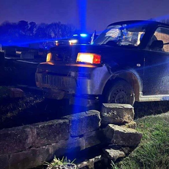 High-speed police chase in georgia ends with crash in cemetery - photo licensed by shore news network.