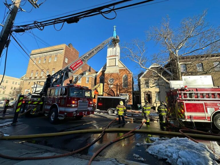 Rapid fire department response saves church from major damage - photo licensed by shore news network.