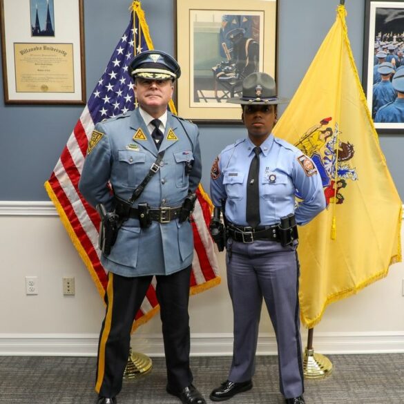 New jersey welcomes georgia's only black female state trooper with open arms - photo licensed by shore news network.