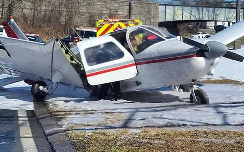 Plane Crash on Southern State Parkway Sends Two to Hospital