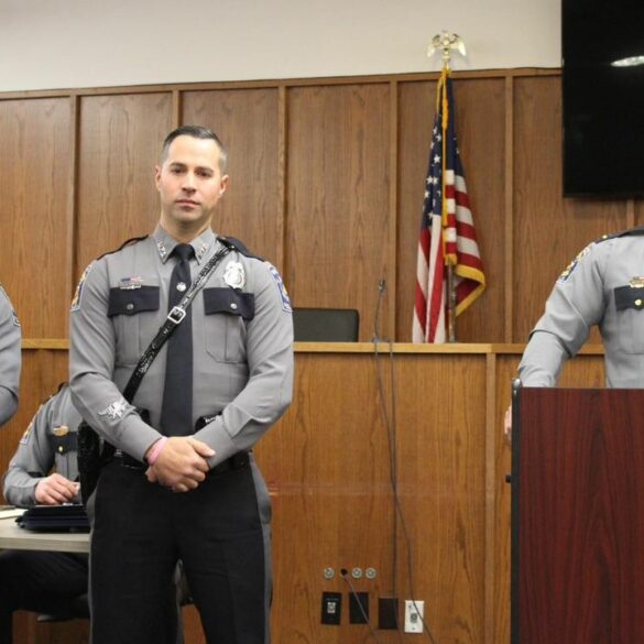 Manchester township officers honored with croix de negotiators laurel award - photo licensed by shore news network.