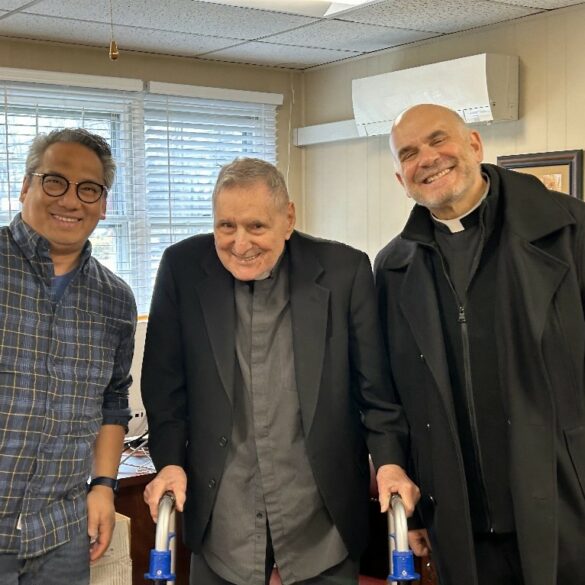 Centenarian priest in new jersey celebrates milestone birthday with community - photo licensed by shore news network.