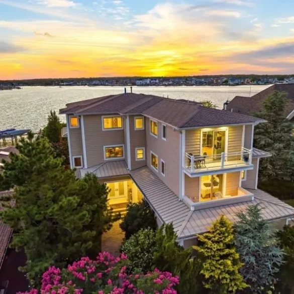 Take a peek at this luxurious $2. 8 million toms river waterfront home - photo licensed by shore news network.