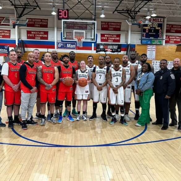 Anne arundel county hosts basketball game to combat youth gun violence - photo licensed by shore news network.
