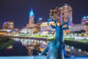 Columbus, ohio, usa. 9-11-17: beautiful columbus skyline at night