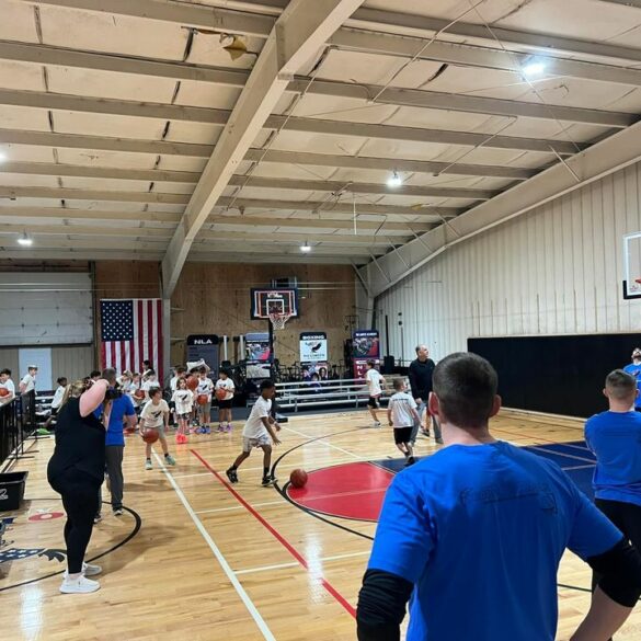 Wildwood crest police engage with youth in "cops and hoopers" event - photo licensed by shore news network.