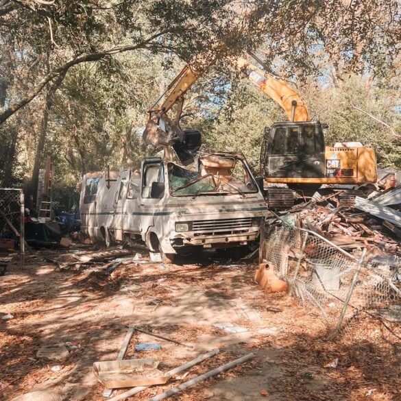 Nuisance property demolished in escambia county following magistrate order - photo licensed by shore news network.