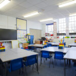 image of an empty primary school classroom.