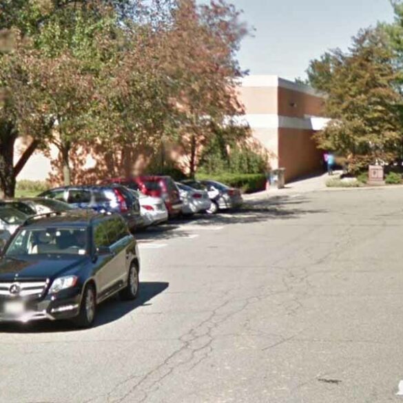 75-year-old woman dragged by car in new jersey library parking lot by 94-year-old driver - photo licensed by shore news network.