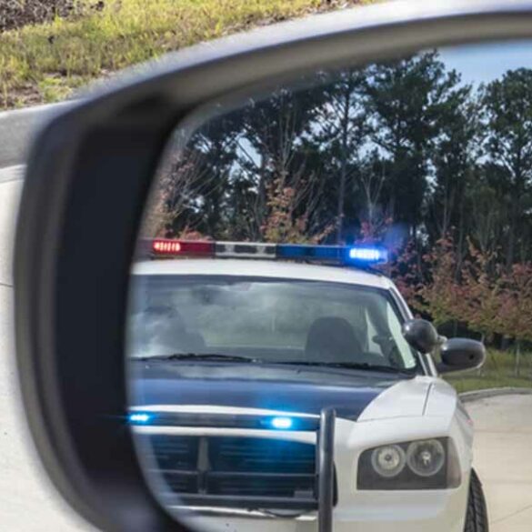 Police traffic stop - file photo