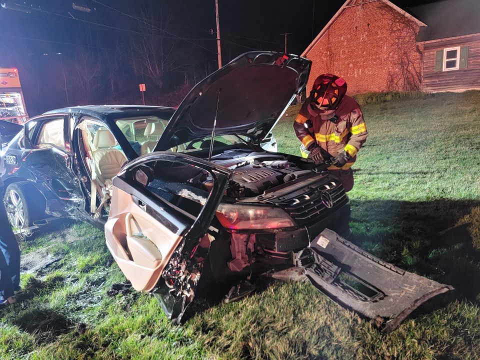Firefighters Rescue One From Motor Vehicle Crash Entrapment