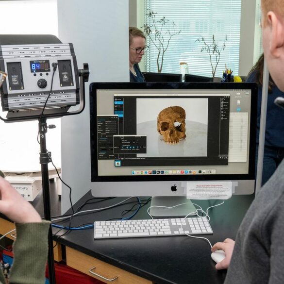 Rowan university students assist in digital preservation of historic remains - photo licensed by shore news network.