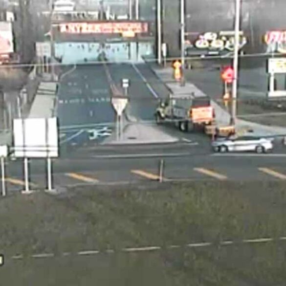 Flooding shuts down us 130 in brooklawn - photo licensed by shore news network.