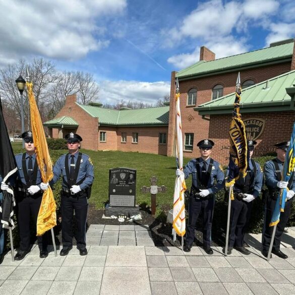 Jackson police department remembers fallen officer robert j. Ventura - photo licensed by shore news network.