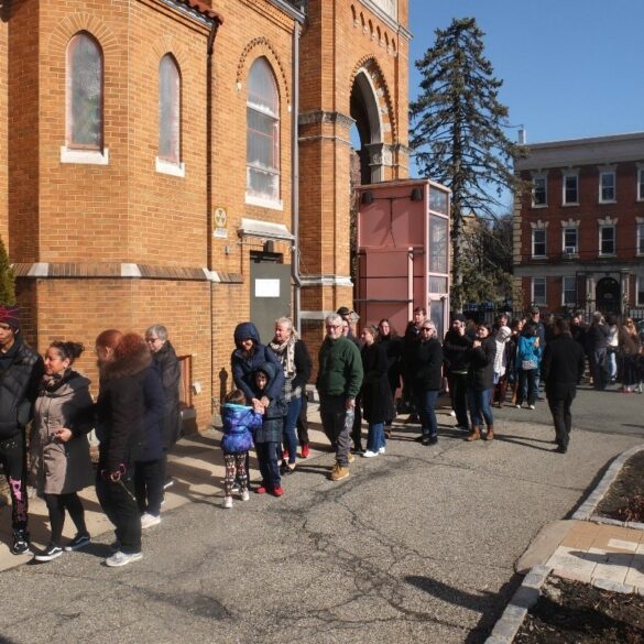 Thousands flock to new jersey for rare glimpse of sacred religious relics, virgin mary's veil - photo licensed by shore news network.