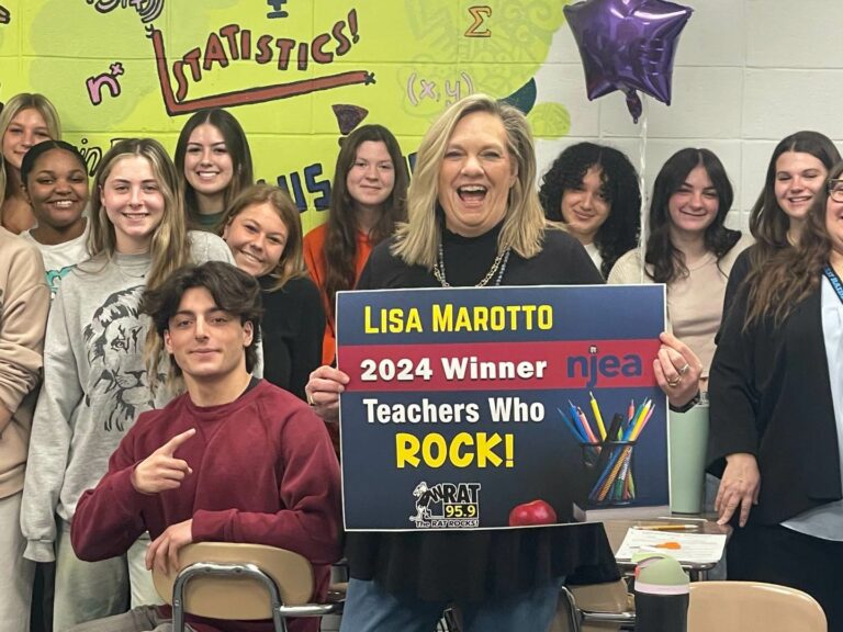 Toms river east's lisa maratto honored as a "teacher who rocks" - photo licensed by shore news network.