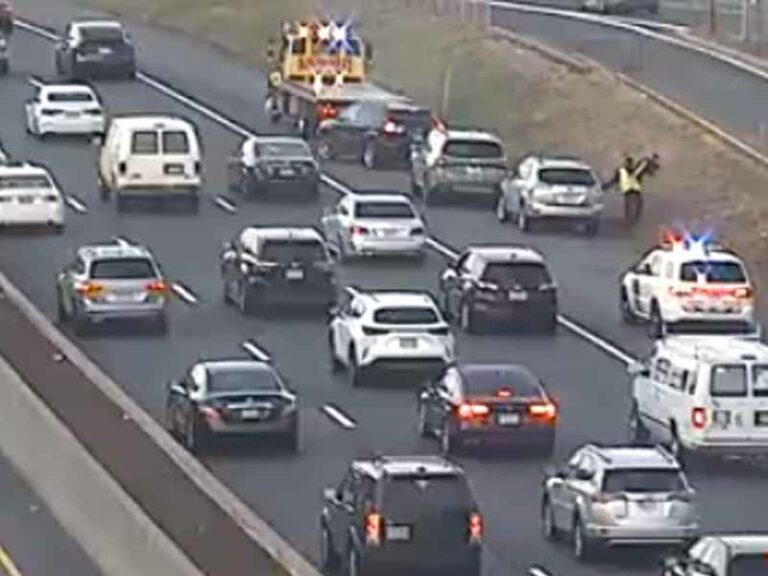 Collision on garden state parkway southbound exit 147 slows traffic - photo licensed by shore news network.