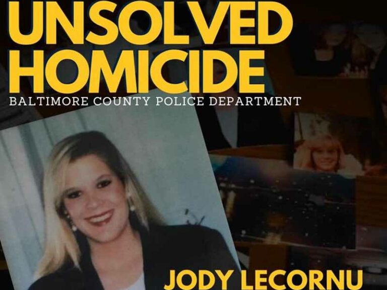 Baltimore police continue searching for killer in unsolved case of jody lecornu - photo licensed by shore news network.