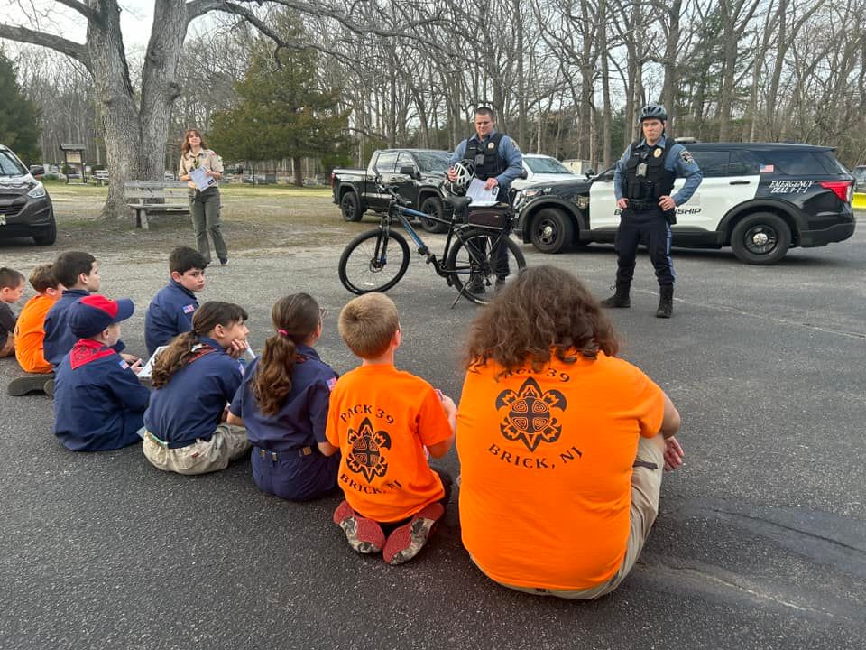Brick Township Police Officers Teach Bike Safety to Local Scouts