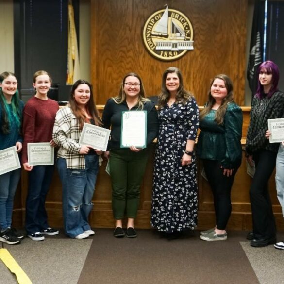 Brick township celebrates championship bowling team - photo licensed by shore news network.