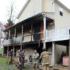 Residential blaze in huntingtown displaces family